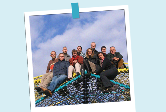 Ganz schön gewachsen: Das Team in der Gründerzeit... Ganz schön gewachsen: Das Team in der Gründerzeit...